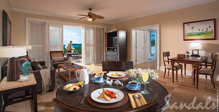  Prime Minister Honeymoon One Bedroom Beachfront Walkout Butler Villa Suite   Sandals Emerald Bay