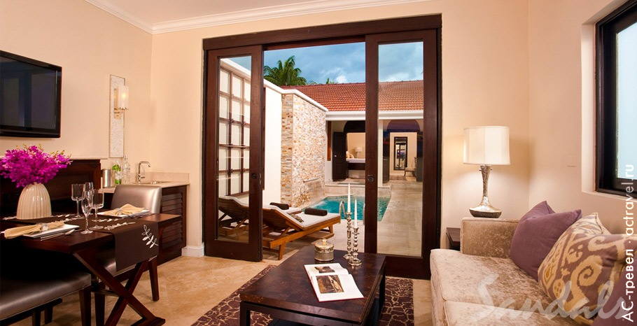  Butler Village Honeymoon Romeo & Juliet Sanctuary One Bedroom Villa Suite with Private Pool   Sandals Ochi